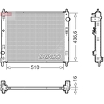 Denso Engine Cooling Radiator (DRM46078) Fits: Nissan