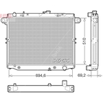 Denso Engine Cooling Radiator (DRM50148) Fits: Toyota