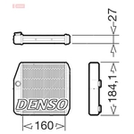 DENSO Heater Core Element - DRR09076 - Fits Alfa Romeo, Fiat, Opel