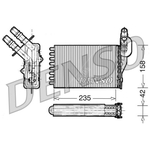 DENSO Heater Core Element - DRR23001 - Interior Heating - Genuine OE Part