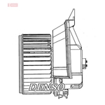 DENSO Interior Cabin Blower - DEA09200 - Heater Fan - Genuine DENSO OE Fan