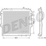 DENSO Radiator - DRM50069 - Engine Cooling Part - Genuine DENSO OE Part