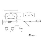 Febi Bilstein Brake Pad Set (172183)