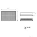 Febi Bilstein Air Filter Insert (172471) For VW