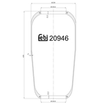 Air Spring | Febi Bilstein 20946