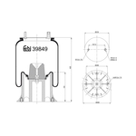 Air Spring | Febi Bilstein 39849