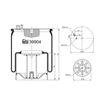 Air Spring | Febi Bilstein 39904