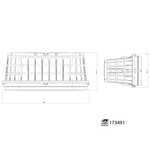 Febi Bilstein Air Filter Insert (173491) For Mercedes