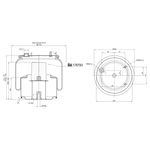 Febi Bilstein Air Spring With Piston (176793) Fits: DAF