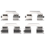 Febi Bilstein Brake Pad Fitting Kit (185279) Rear Axle