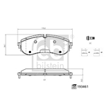 Febi Bilstein Brake Pad Set (193461) 