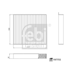 Febi Bilstein Cabin Filter (197755) 