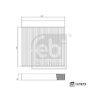 Febi Bilstein Cabin Filter (197873) Fits: MG