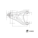 Febi Bilstein Control Arm With Bearing (183802) Front Axle Left