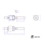 Febi Bilstein Inner Tie Rod (182161) Front Axle