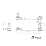Febi Bilstein Stabiliser Link (172296) Fits: Evobus Rear Axle Left