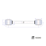 Febi Bilstein Stabiliser Link (183040) Fits: Mercedes-Benz Rear Axle