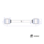 Febi Bilstein Stabiliser Link (183042) Fits: Mercedes-Benz Rear Axle
