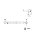 Febi Bilstein Tie Rod With Nut (181432) Fits: Iveco Front Axle