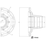 Febi Bilstein Wheel Hub (179940) Fits: Saf Rear Axle