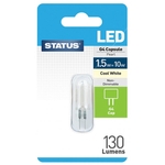 Status LED G4 Capsule Cool White Bulb - 1.5W/100 Lumen