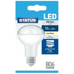 Status LED Edison Screw R80 Spot Cool White Bulb - 10W/806 Lumen