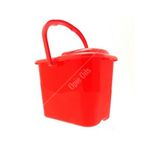 Cleenol 9 Litre Light Duty Plastic Mop Bucket - Red (13599T)