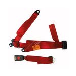 Securon Static Lap & Diagonal Seat Belt (200RED) - Red 