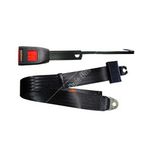Securon Static Lap & Electric Switch Buckle Seat Belt (230/15EL) - Black 