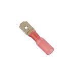 Connect Wiring Connectors - Red - Heat Shrink Male Slide-on - 6.3mm (30166)