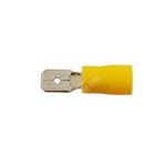 Connect Wiring Connectors - Yellow - Male Blade - 6.3mm (30214)