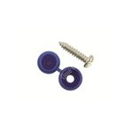 Connect Number Plate Security Caps & Screws - Blue (30336)