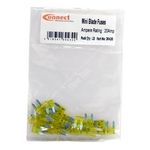 Connect Fuses - Auto Mini Blade - Yellow - 20A (30430)