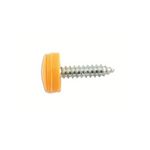 Connect Number Plate Security Caps & Screws - Yellow (30634)