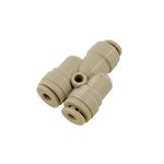 Connect Hose Connector - 2 Way Divider Push-Fit - 5/32in. (31090)