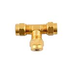 Connect Pipe Connector - Brass T Piece - 10.0mm (31123)
