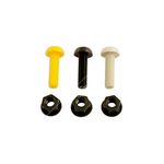 Connect Number Plate Screws & Nuts - White - No.6 x 3/4in. (31526)
