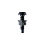 Connect Number Plate Screws & Nuts - Black - No.6 x 1in. (31532)