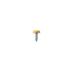 Connect Number Plate Screws - Yellow Polytop - 4.8mm x 18.0mm (31543)