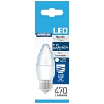 Status LED Edison Screw Candle Cool White Bulb - 5.5W/470 Lumen