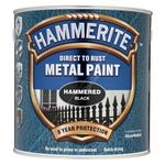 Hammerite Direct To Rust Metal Paint - Hammered Black (5084795)
