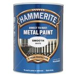 Hammerite Direct To Rust Metal Paint - Smooth White (5084861)