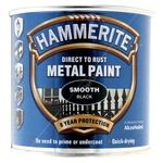 Hammerite Direct To Rust Metal Paint - Smooth Black (5084863)