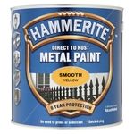 Hammerite Direct To Rust Metal Paint - Smooth Yellow (5084877)