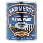 Hammerite Direct To Rust Metal Paint - Smooth Silver (5084897)