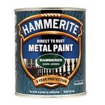 Hammerite Direct To Rust Metal Paint - Hammered Dark Green (5092823)