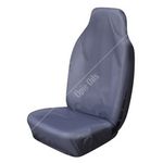Cosmos Car Seat Cover High Back Waterproof - Front Single - Grey (52302A)