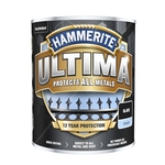 Hammerite Ultima Direct To Rust Metal Paint - Smooth Black