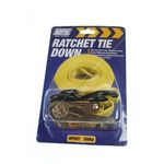 Maypole Ratchet Tie Down Strap & Hooks - 4.5m x 25mm (607)
