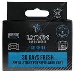 LYNX Aluminium Vent Air Freshener Refills - Ice Chill - Pack of 2